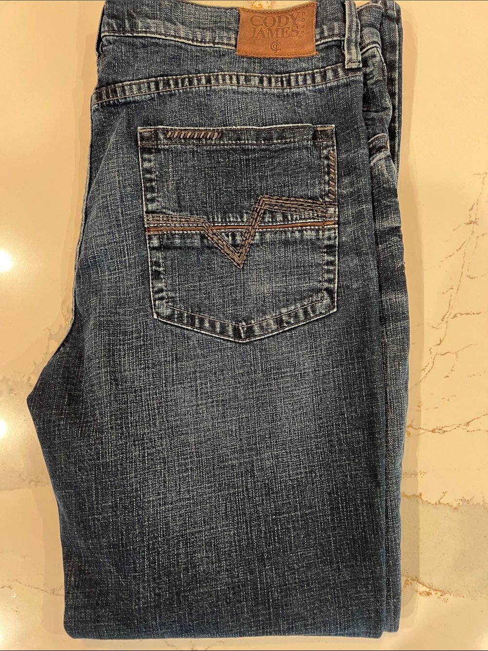 Cody James Men’s Jeans Dark Blue Wash-40x34